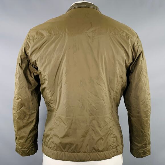 DIRK BIKKEMBERGS Size L Green Olive Polyester Blend Jacket - Picture 3 of 14